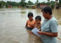 famílias afetadas por enchentes em MG