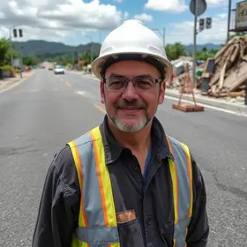 Daniel Vilela vistoria obras de asfalto em Águas Lindas