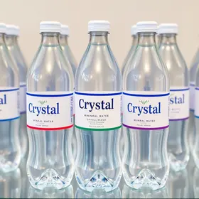 recolhimento da água mineral Crystal