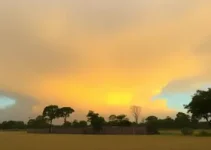 tempo muito seco amarelo em Luziânia
